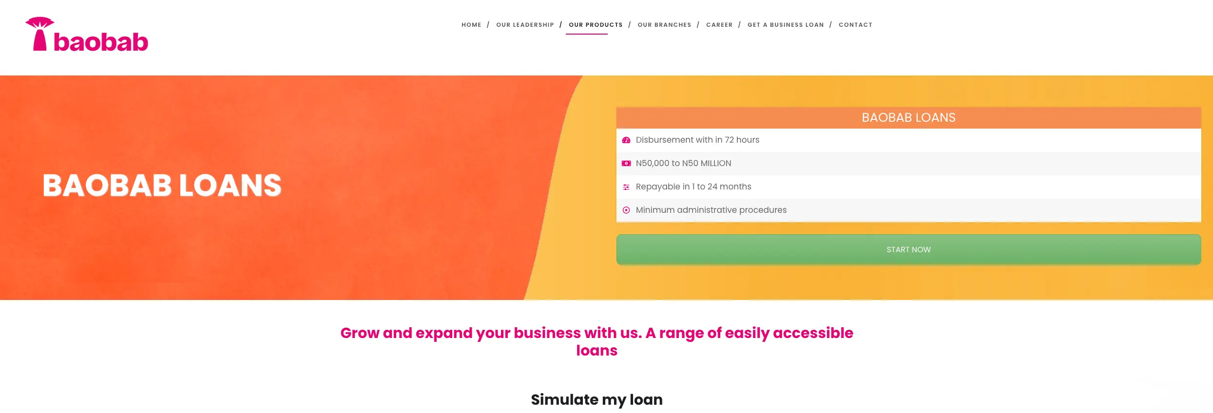Baobab loan