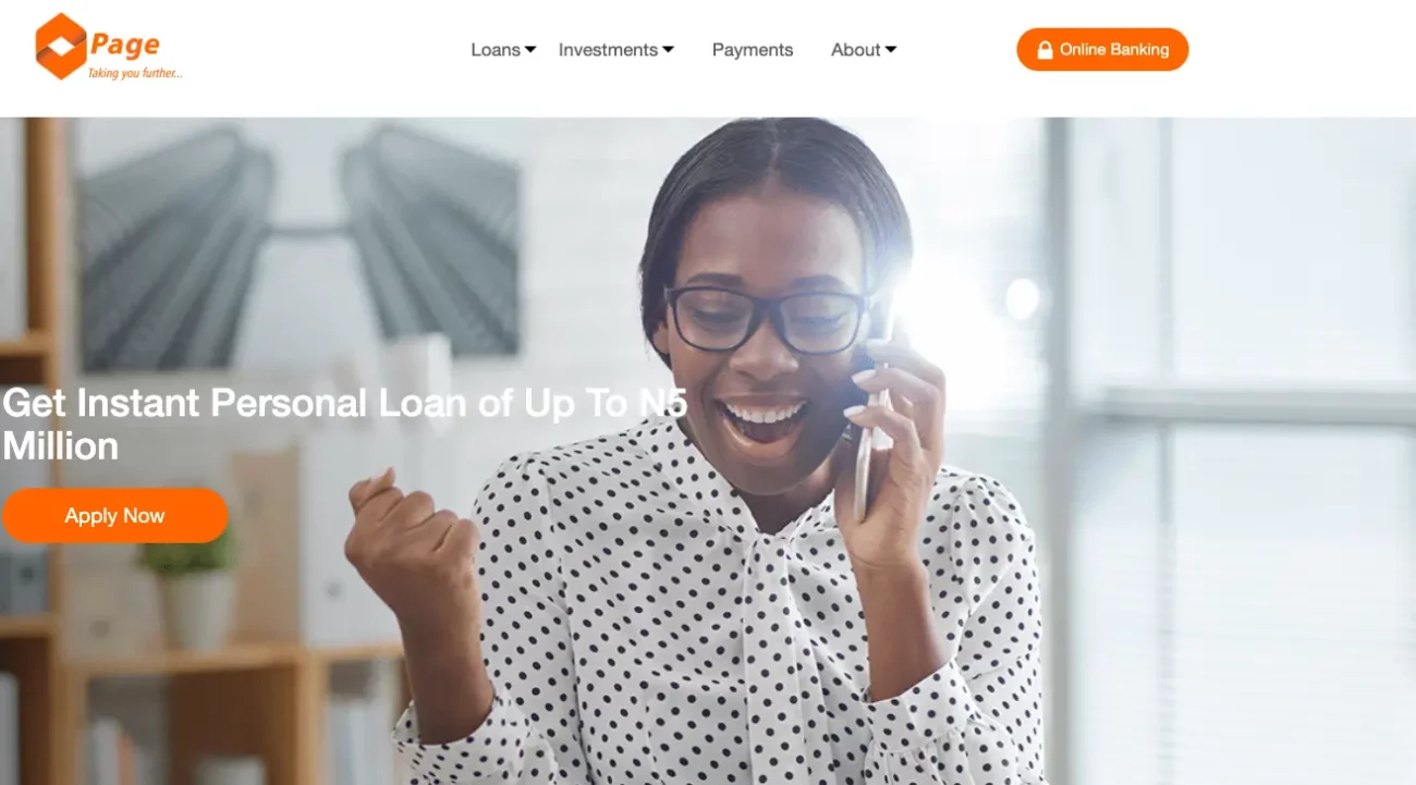 Page Financials loan