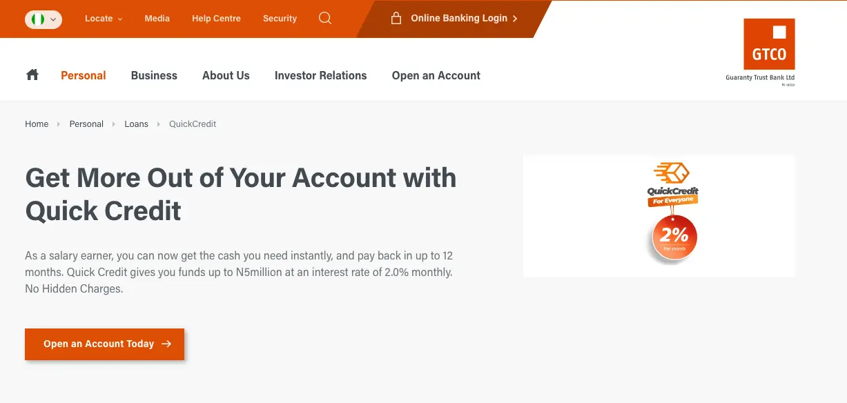 Quick Credit loan