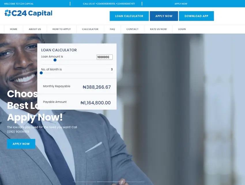 C24 Capital front page