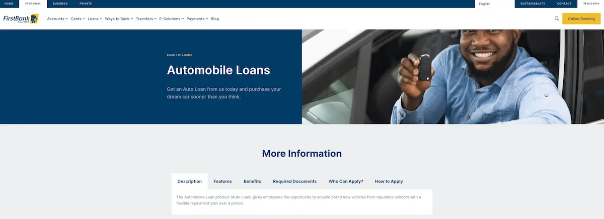 FirstBank Automobile Loan